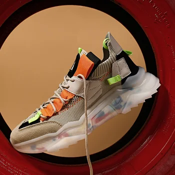 

2020 New Sneakers Men Mesh Shoes Casual Young Man Street Sneakers Men Leisure Shoes Male Footwear Breathable Comfortable Lace-up