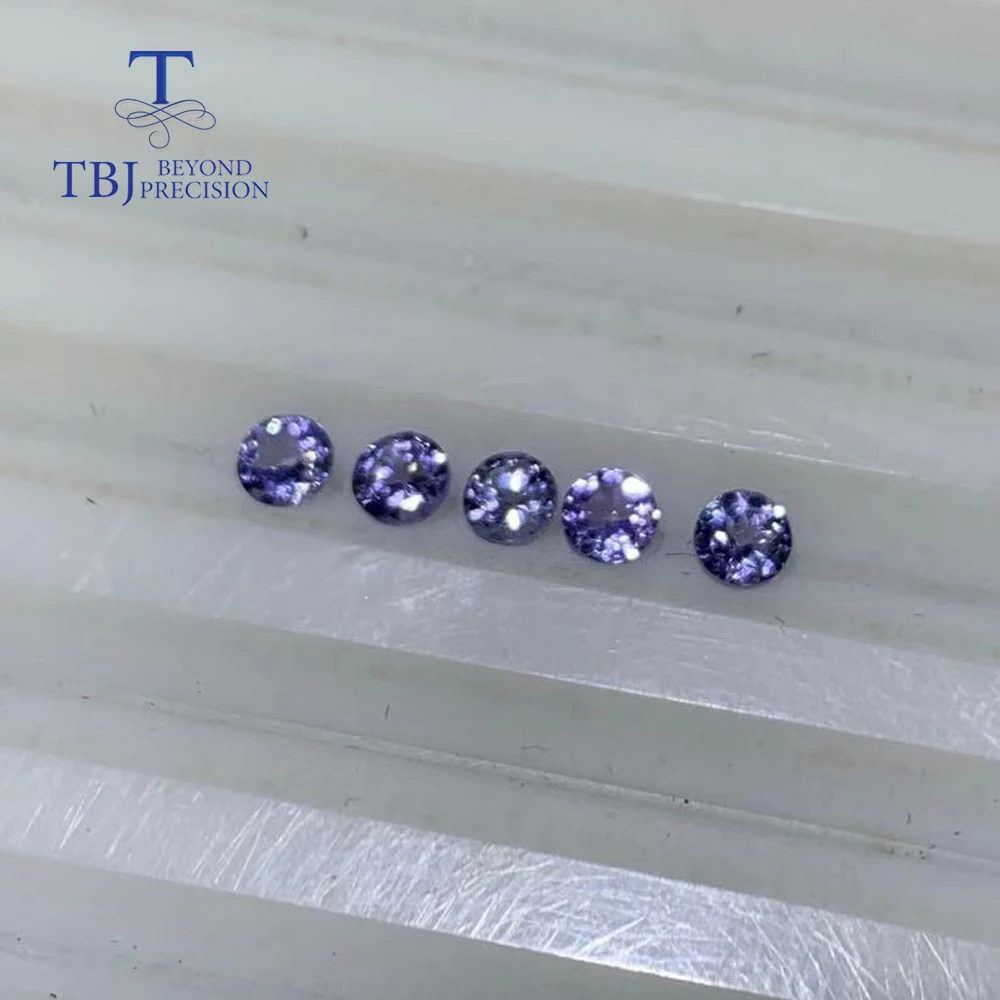 

Natural gemstone good color tanzanite round 3.0mm for jewelry diy nice loose gemstone