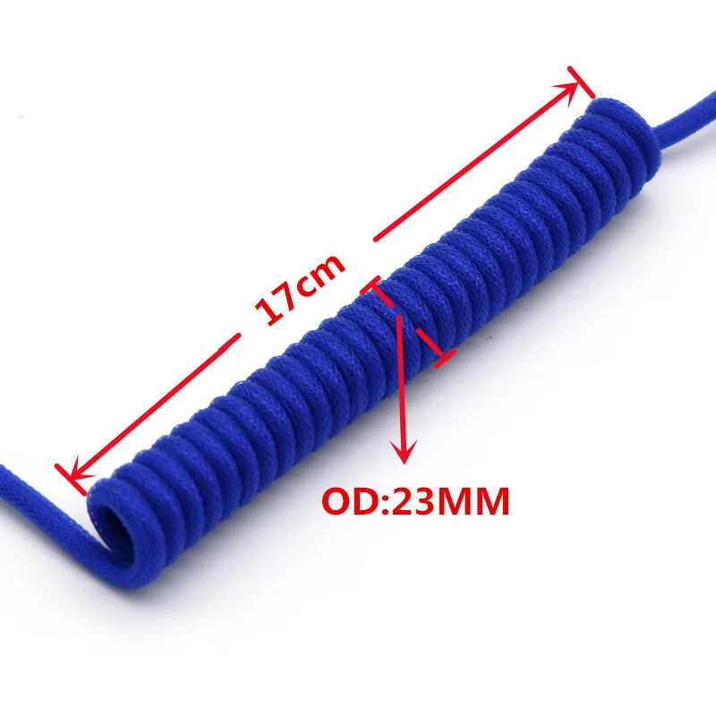 Angitu Handmake Enrolado tipo c Cabo Cor Gx16 Aviador Teclado Usb Cabos Cor Personalizado Cabo de Teclado Mecânico - Imagem 3