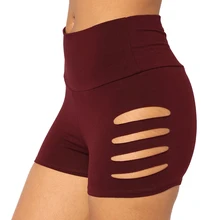 Летние новые спортивные шорты с боковым отверстием; удобные эластичные брюки с высокой талией; мужские плавки