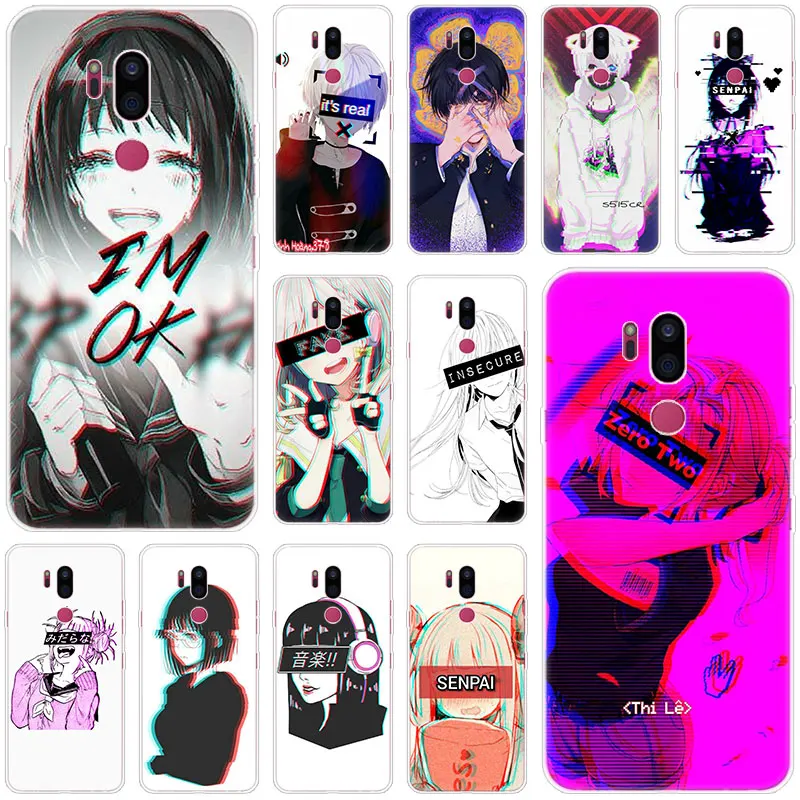 Мягкий силиконовый чехол LEWD Sad Anime для LG G5 G6 Mini G7 G8 G8S V20 V30 V40 V50 ThinQ Q6 Q7 Q8 Q9 Q60 W10 W30 Aristo 2 X
