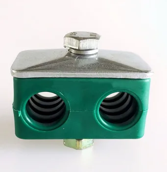 

2 tube hole Hydraulic pipe clamp Sliding rail OD6-42mm oil tube laboratory High pressure liquid gas damping shock absorption