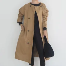 Women's Coat Autumn Long Trench Coats For Woman 2021 Fashion Female Outerwear Casual Windbreaker Elegant New Ladies Clothing