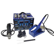 

high-power disassembly welding table YIHUA862BD+ two-in-one digital display anti-static air gun table hot air welding table