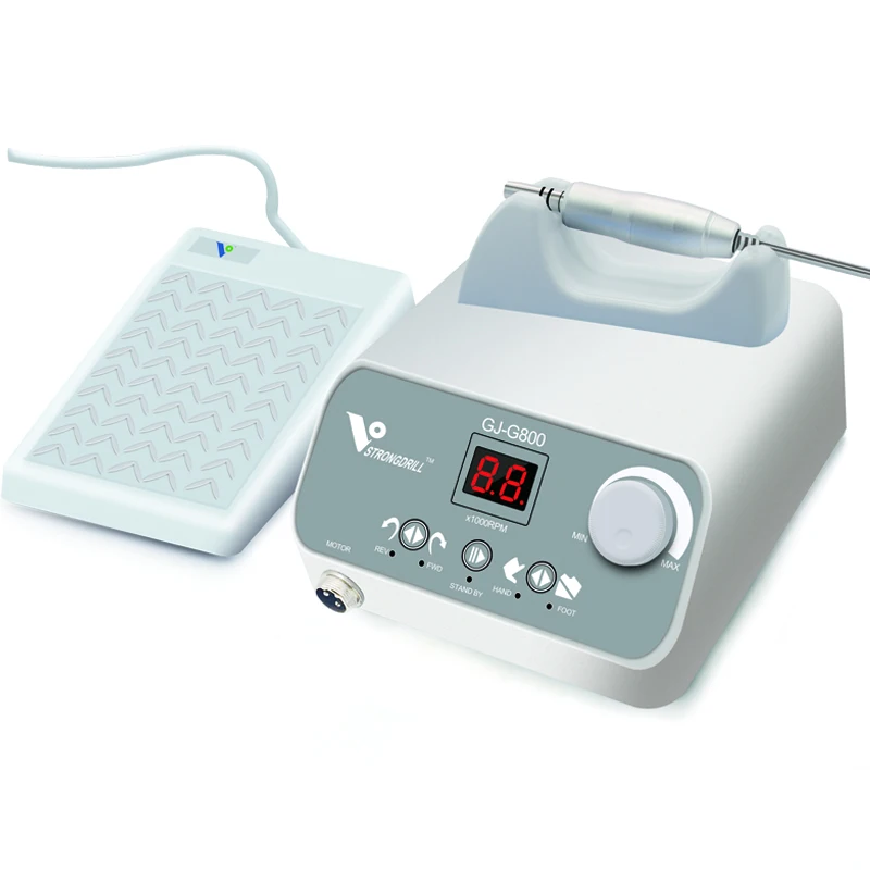 Free Shipping Dental Clinic Micro Motor 50000rpm High Speed Grinding Polishing Tools Machine Kit G800 W101E With Speed Pedal 2