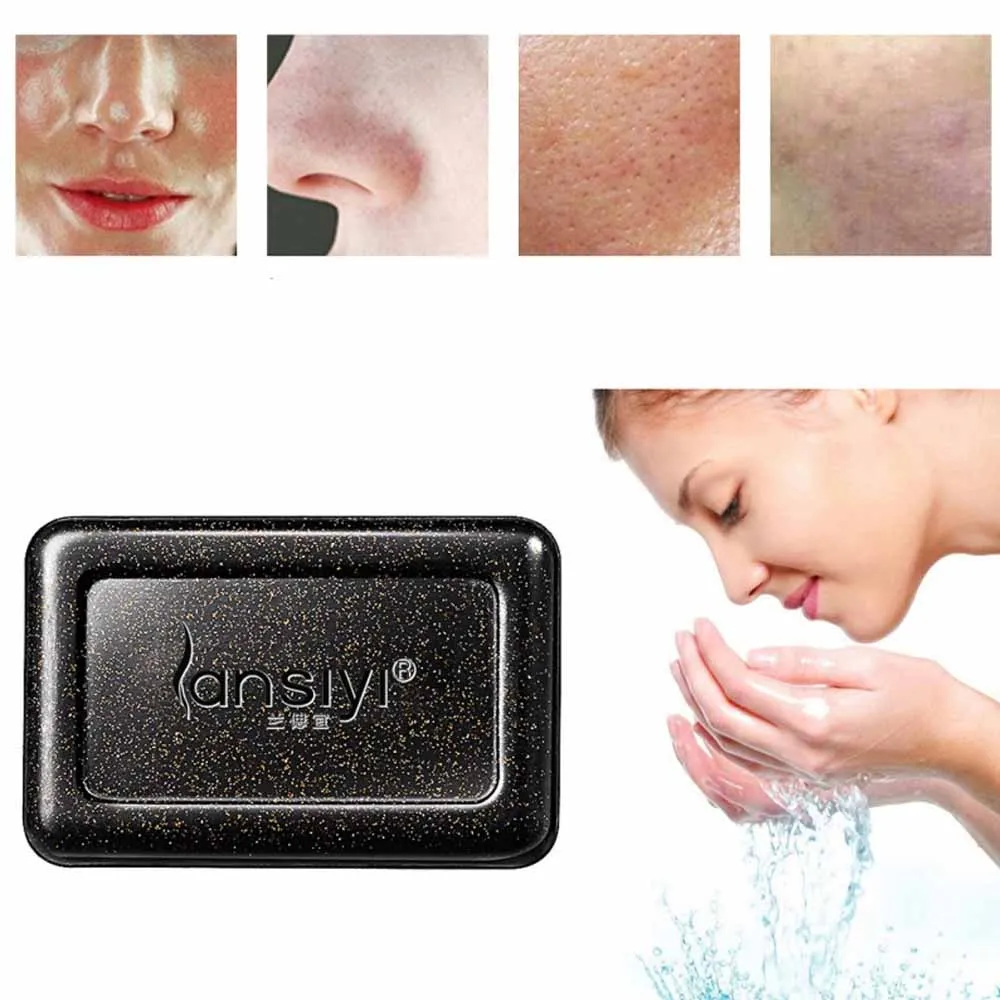 

1Pcs Bamboo Charcoal Soap Cleaning Blackhead Care Natural Moisturizing Treatment Repair Whitening Handmade Soap Feminine Hygiene