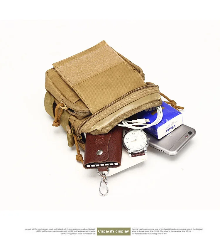 Tactical Shoulder Hiking Bag Men, Camping Travel Military Bag, Molle Croosbody Army Bag, Waterproof Climbing Waist Sport Bag