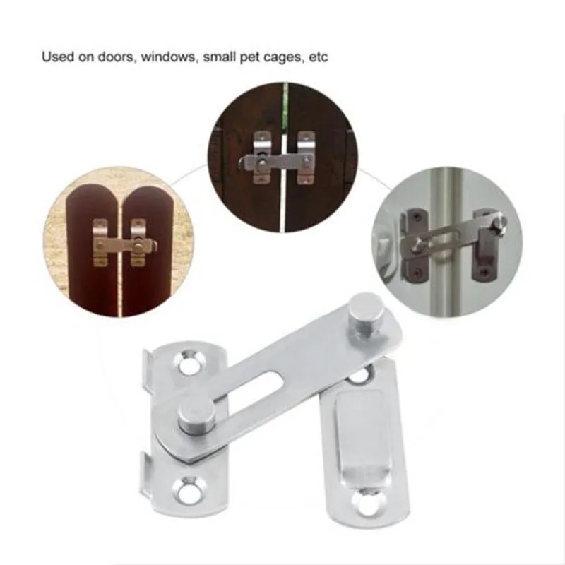 

New Stainless Steel Hasp Latch Lock Sliding Door for Window Cabinet Fitting