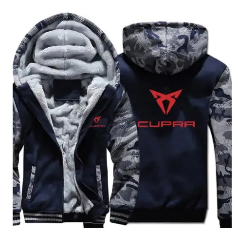 Новинка для Cupra, толстовки, зимняя камуфляжная куртка с рукавом, Мужская Флисовая унисекс Повседневная шерстяная флисовая Мужская куртка, Толстовка-пуловер