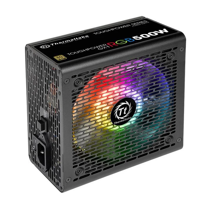 Блок питания Thermaltake ATX 500W Toughpower GX1 RGB 80+ gold(24+4+4pin) APFC 120mm fan color LED 6