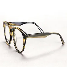 Винтажные Унисекс модные круглые оправы ацетат полный обод прогрессивные мульти-фокальные линзы очки для чтения