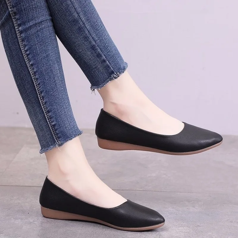

fashion brand casual ladies shoes Zapatos planos de mujer de moda para mujer comfortable Shallow flat shoes peas shoes H12-68