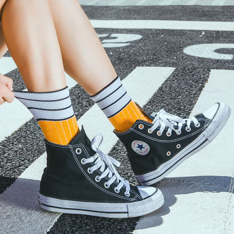 Женские носки без пятки модные уличные дикие золотые и серебряные шелковые женские носки