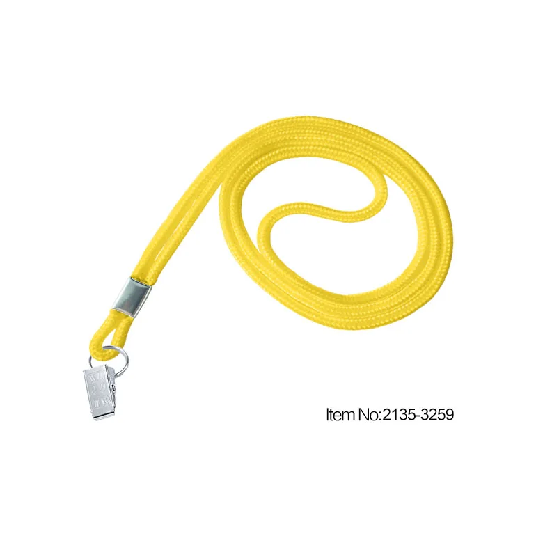 2135-3251 3 мм(1,8) Круглый полипропиленовый ремешок с зажимом бульдога и металлической обжимной отделкой - Цвет: Yellow