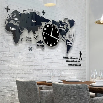

Art Decal Home Decor Modern Decor 3D DIY Large Acrylic Wall Clocks Watch Modern Room Wall Stickers Home Decor