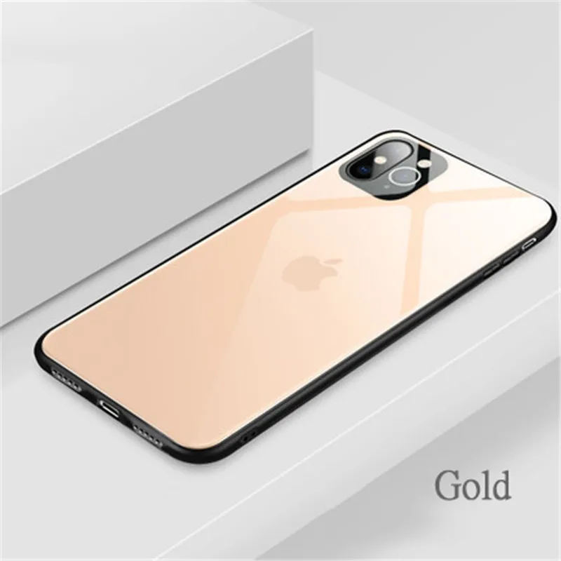 Чехол для iphone 11, iphone 11 pro, градиентный чехол из закаленного стекла для мобильного телефона, чехол для iphone XR XS 6 7 8 plus - Цвет: D
