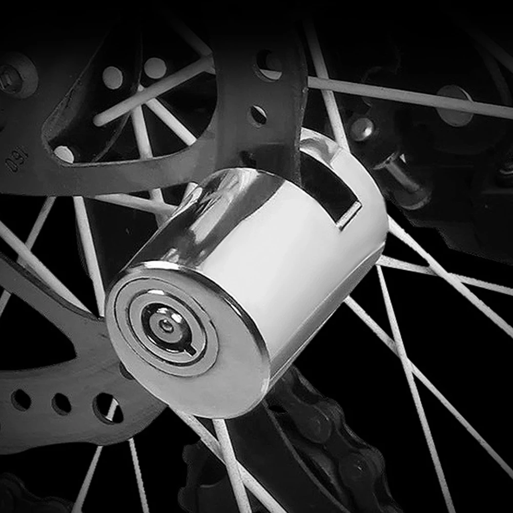 Mini Bicycle Protect Bike Durable Multi Purpose Motorbike Security Disc Brake Lock Anti Theft Wheel Wear Resistance With 2 Keys