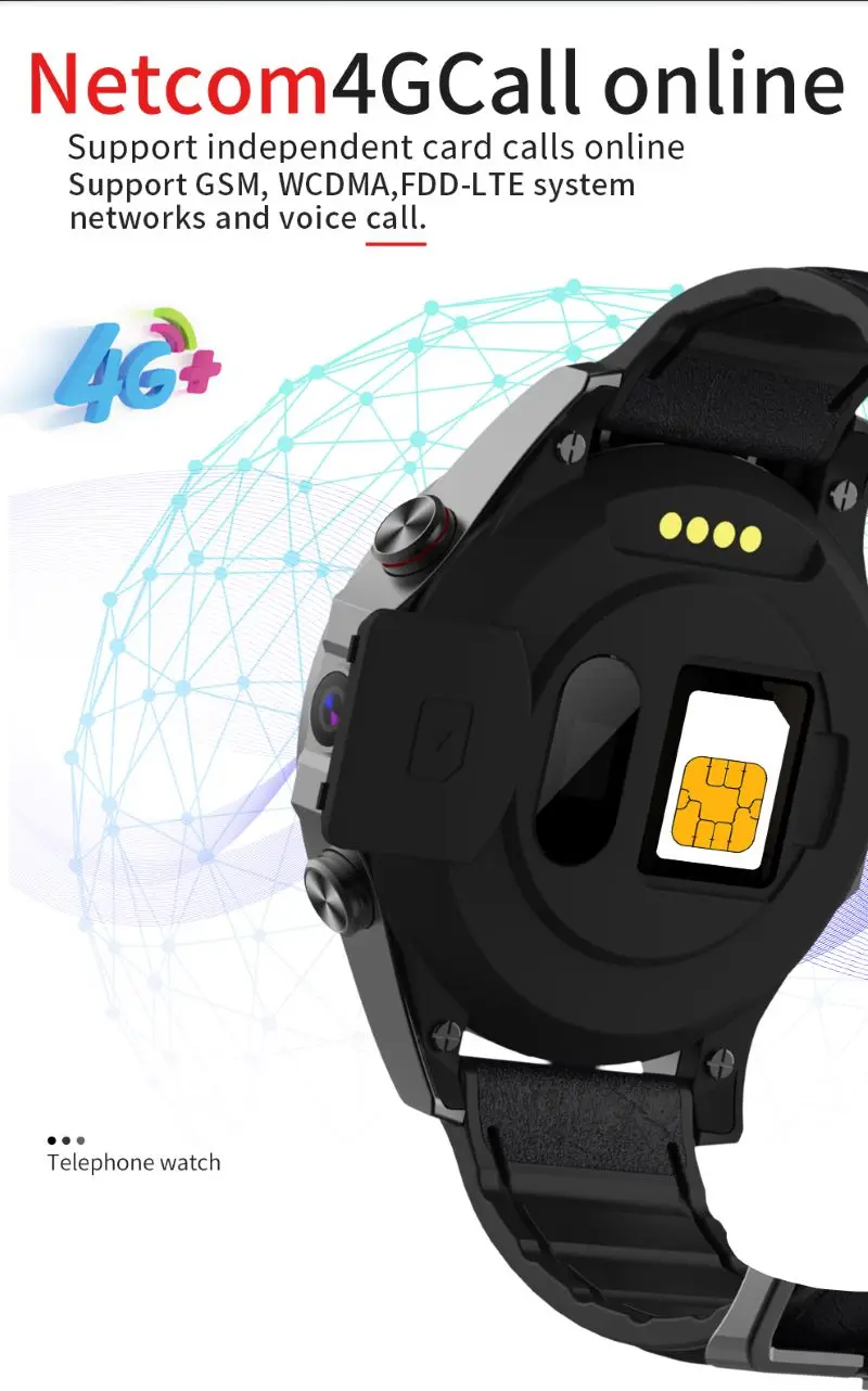 V9 4G Smart Watch Phone 32GB GPS Android 7.1 SIM 5MP Camera 1.56 inch 800mAh Waterproof Sport Smartwatch Men Answer Call Watch