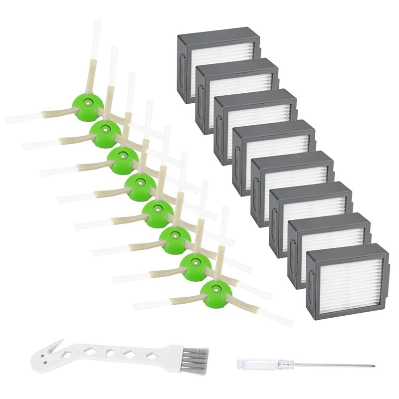 

High Efficiency Filters Edge-Sweeping Brushes Replacement Parts for Roomba IRobot Roomba I7 I7+/I7 Plus E5 E6 Vacuum Cleaner Acc