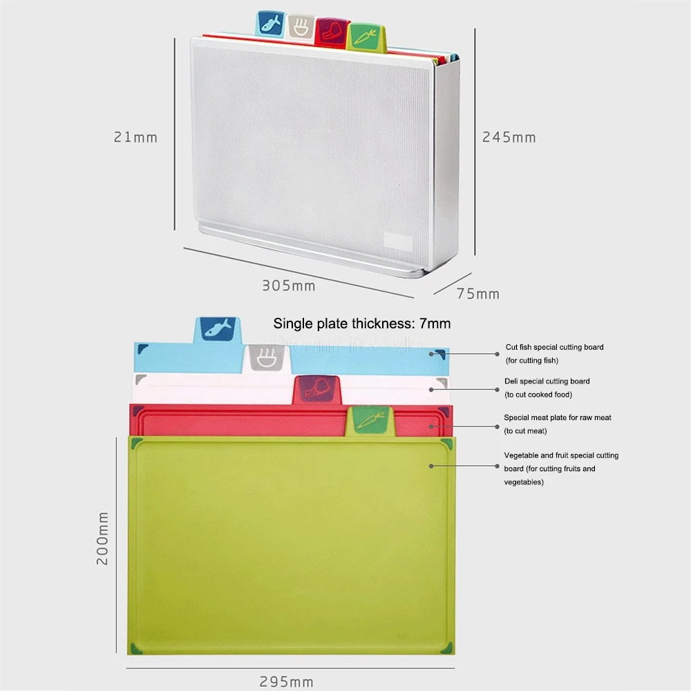 1 Набор, нескользящая разделочная доска, антибактериальная разделочная доска, разделочная доска для еды, разделочный блок, кухонные инструменты, аксессуары для дома
