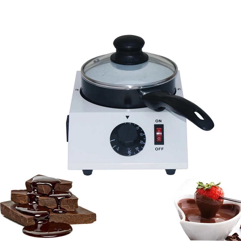 

220V/110V Chocolate Melting Pot Household Mini Chocolate Tempering Machine Single Cylinder Melt Cheese Warm Milk