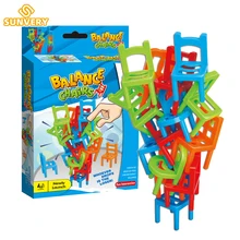 Jeu de société pour adultes et enfants, 24 pièces, chaises d'équilibre, jeu à empiler, Pipelines, jouet interactif, éducatif, familial, Parent enfant, à monter soi même