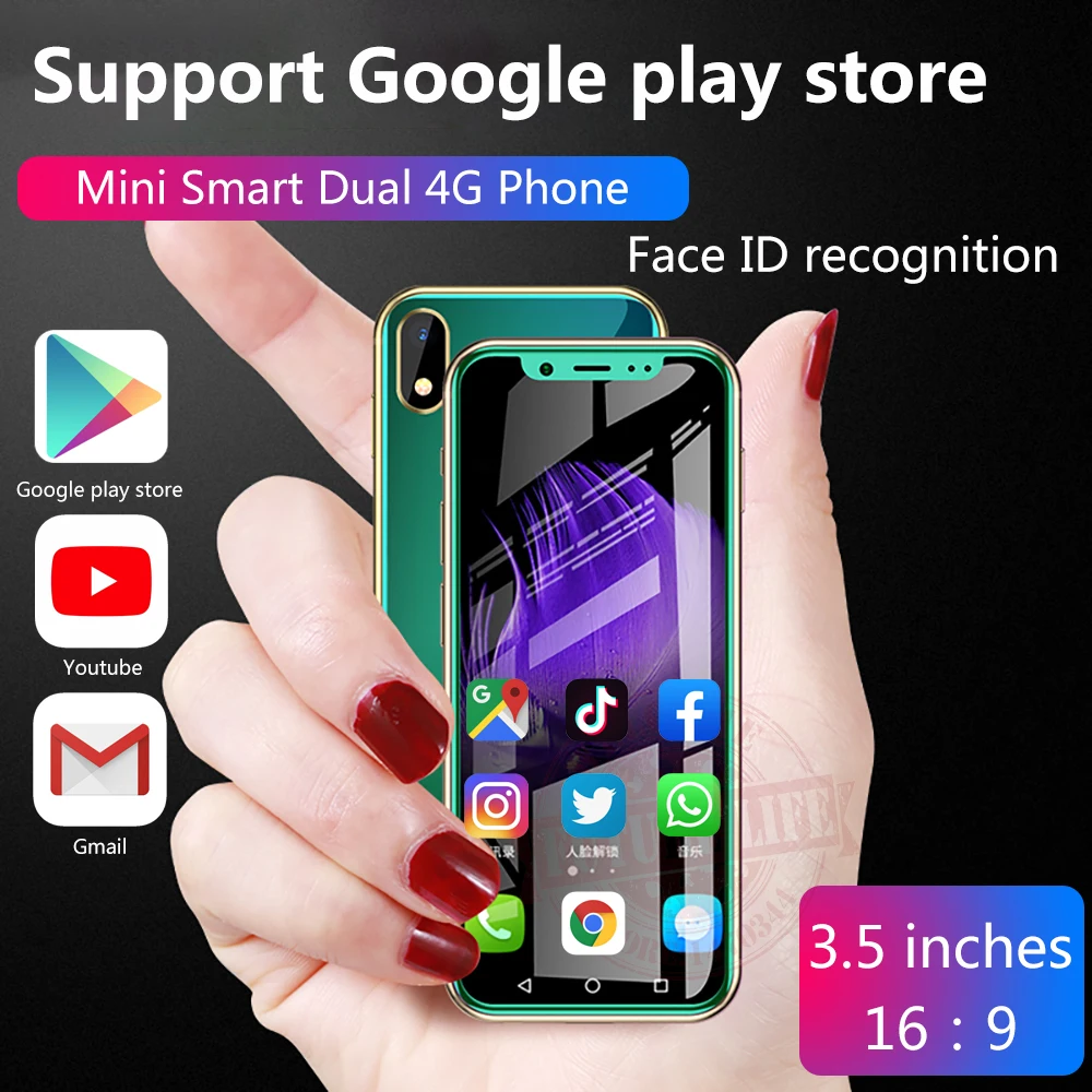 

Anica K-TOUCH i9s 3G+32G Smallest mini dual 4G Ultra thin 3.5 Screen Face ID Dual SIM Dual Standby Android 8.1