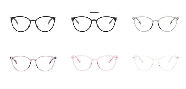 Ретро очки "кошачий глаз" с прозрачными линзами, женские оптические очки для близорукости-0,5-1-1,5-2-2,5-3-3,5-4-4,5-5-5,5-6