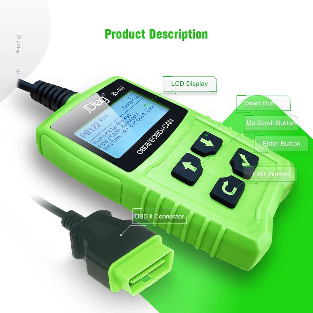 

Universal Code Readers Engine Scan Tool Check Engine Light Car Diagnostic Tool OBDII Scanner Battery Test obd scanner for car