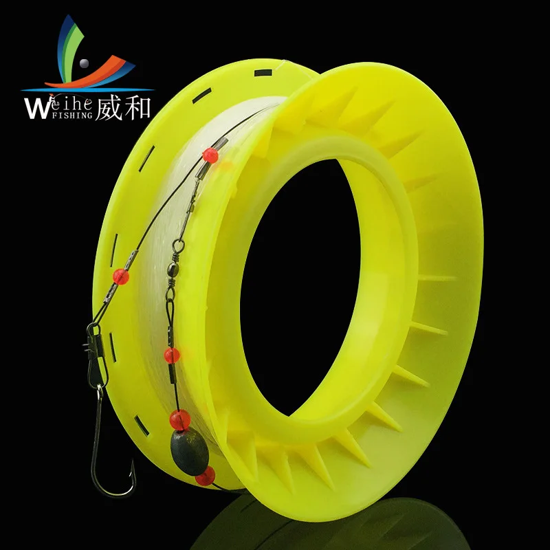

Authority And Fishing Cable Winding Plate Steel Wire with Hook with Sinker, dang zhu Fishing Good Tool