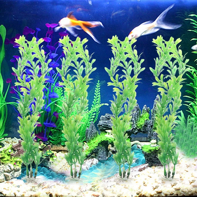 10Pcs Aquatic Plants Plastic Vivid Artificial Fish Tank Aquarium Ornament Decor J6PDWholesale and dropshipping
