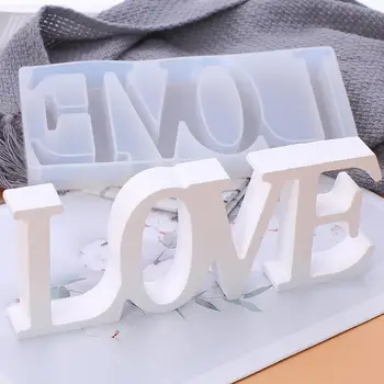 

DIY Silicone Mold Love Heart Shape Crystal 3D mold Handmade Pendant Desserts Craft Cake Chocolate Making DIY Tools