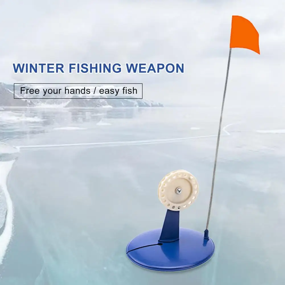 IceFishingFlagSolidColdResistantBlueOutdoorWinterRiver