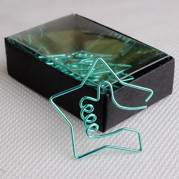 

[Paper Clip Hot] Green Electroplating Paper Clip Creative Likes Finger Clip Paper Clip