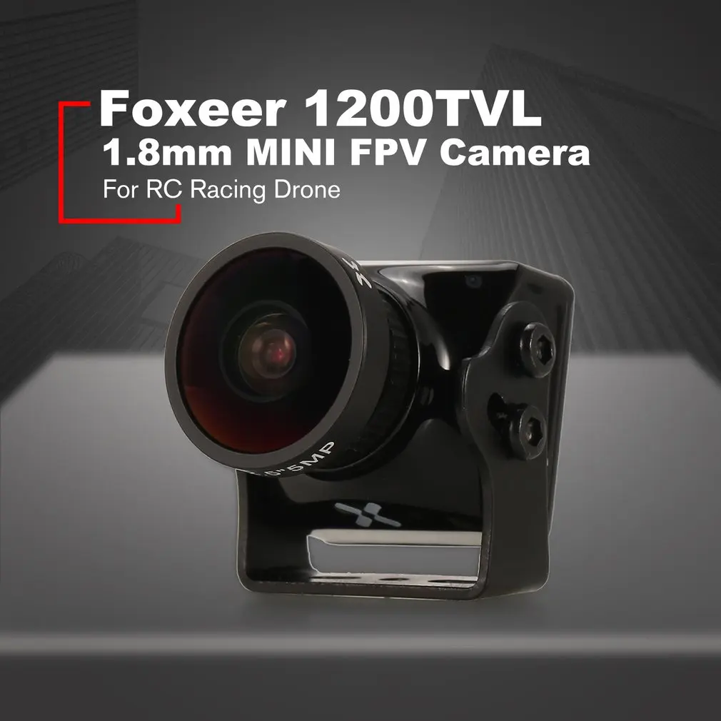 Мини FPV камера Foxeer Falkor 1200TVL 16:9/4:3 1 8/2 5 мм PAL/NTSC переключаемая CMOS 1/3 поддержка ~ 40 В для