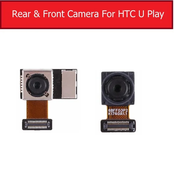

Main Rear Camera For HTC U Play UPlay Back Camera Big Facing Small Camera Flex Cable Phone Replacement Repair Parts In Stock