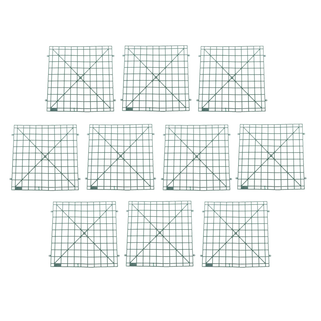 Set of 10 Flower Wall Plastic Panel Holder for DIY Wedding Main Road Pillar