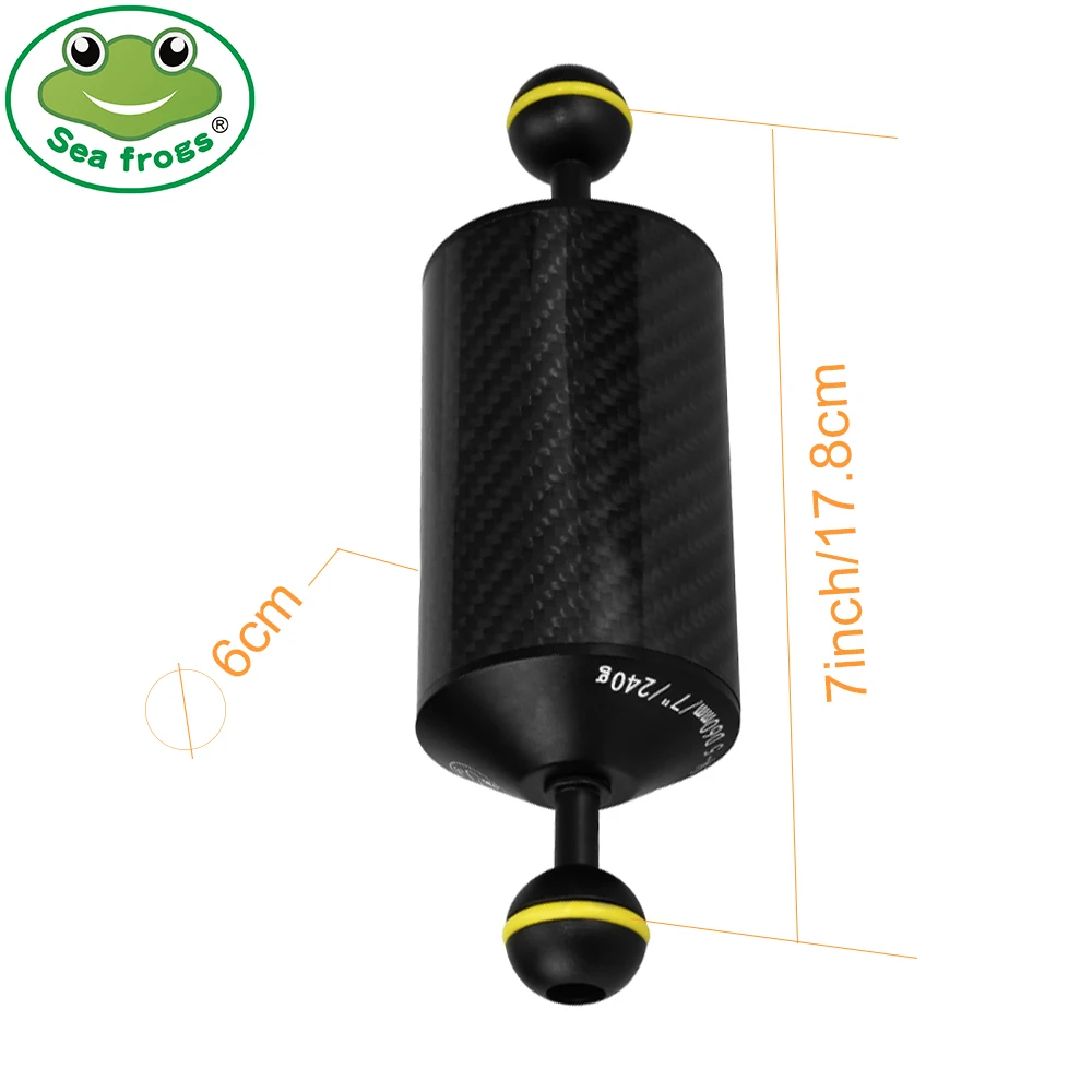 Плавучая подставка Seafrogs из углеродного волокна с двумя шариками аксессуары для