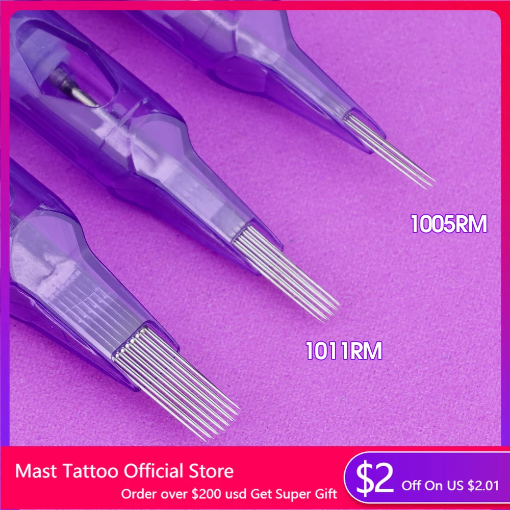 En venta MAST Pro-agujas de tatuaje esterilizadas redondas Magnum RM, 100% Original, maquillaje permanente, Cartucho de tatuaje, accesorios, 20 unidades/caja 7WJoRNl1bra