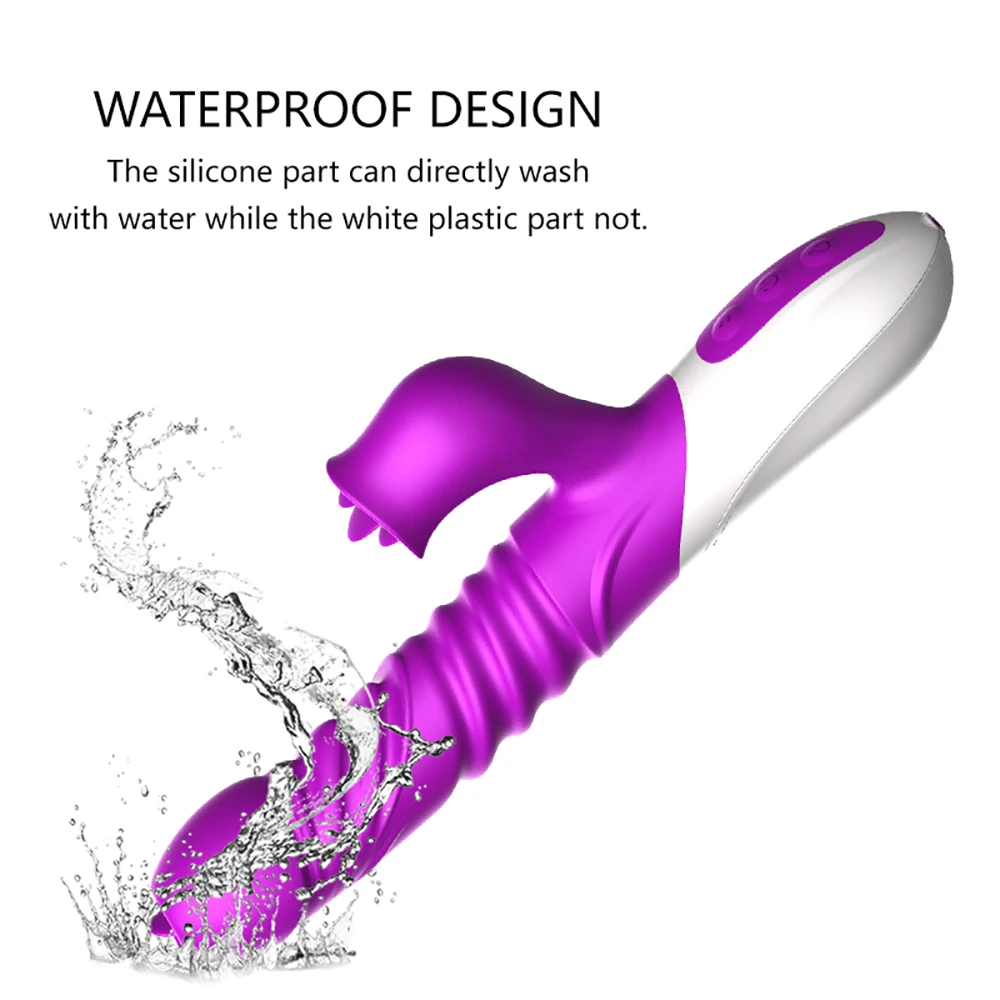 Automatic Telescopic Vibrators For Women Clitoris Sucker Licks Inflate Heated Dildos Anal Plug Masturbator Sex Toys Erotic Shop 5