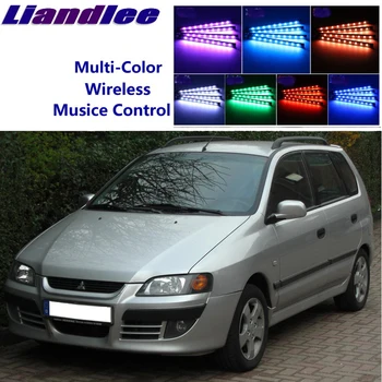 

LiandLee Car Glow Interior Floor Decorative Seats Accent Ambient Neon light For Mitsubishi Space Wagon 1998~2004