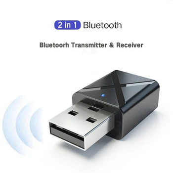 

2 in1 Bluetooth 5.0 Audio Receiver Transmitter Wireless Adapter Mini 3.5mm AUX Stereo Bluetooth Transmitter For TV PC Car