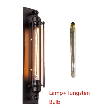 

E27 Iron Structure Industrial Loft Rustproof Wall Lamp Corridor Restaurant Long Cafe Bar Hotel Indoor Decoration Easy Install