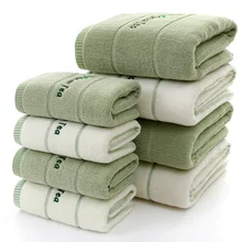 Простое однотонное хлопковое банное полотенце s водопоглощающее мягкое банное полотенце 70*140 Большое банное полотенце может быть вышито