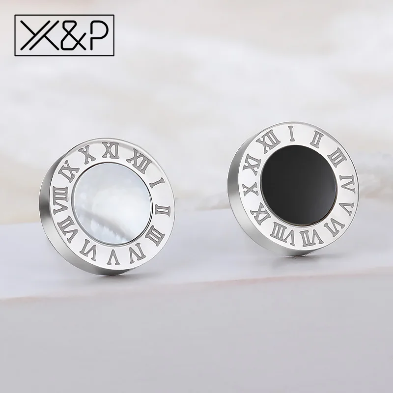 Серьги-гвоздики X &amp P из нержавеющей стали женские винтажные круглые