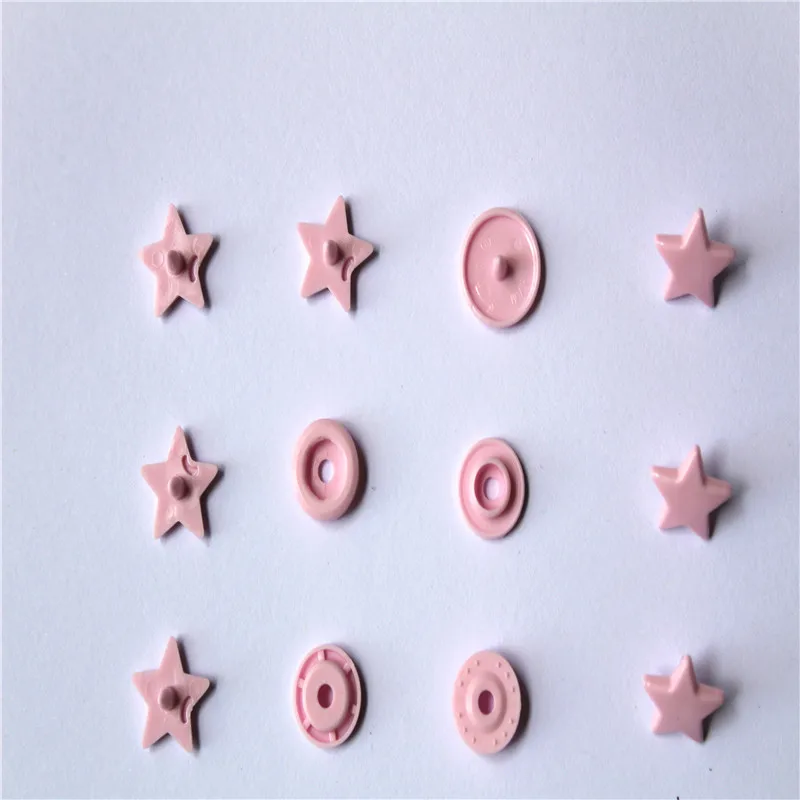 Glossy or Matt Cap Face finish T08 T3 T5 T8 KAM Round PLASTIC SNAPS FASTENER T5 Star RESIN SNAP BUTTONS , 1000 Sets/Color , BB02 5