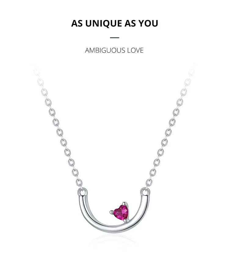 Bamoer, тонкое ожерелье-чокер в форме сердца для женщин, подарки на день Святого Валентина, ювелирные изделия для помолвки, воротник,, дизайн, SCN383