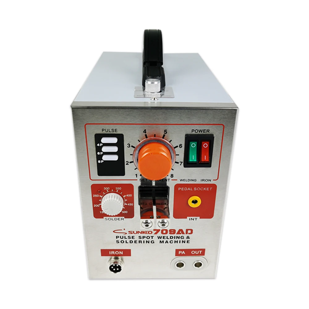 SUNKKO709AD small hand held lithium battery spot welder 18650 electric