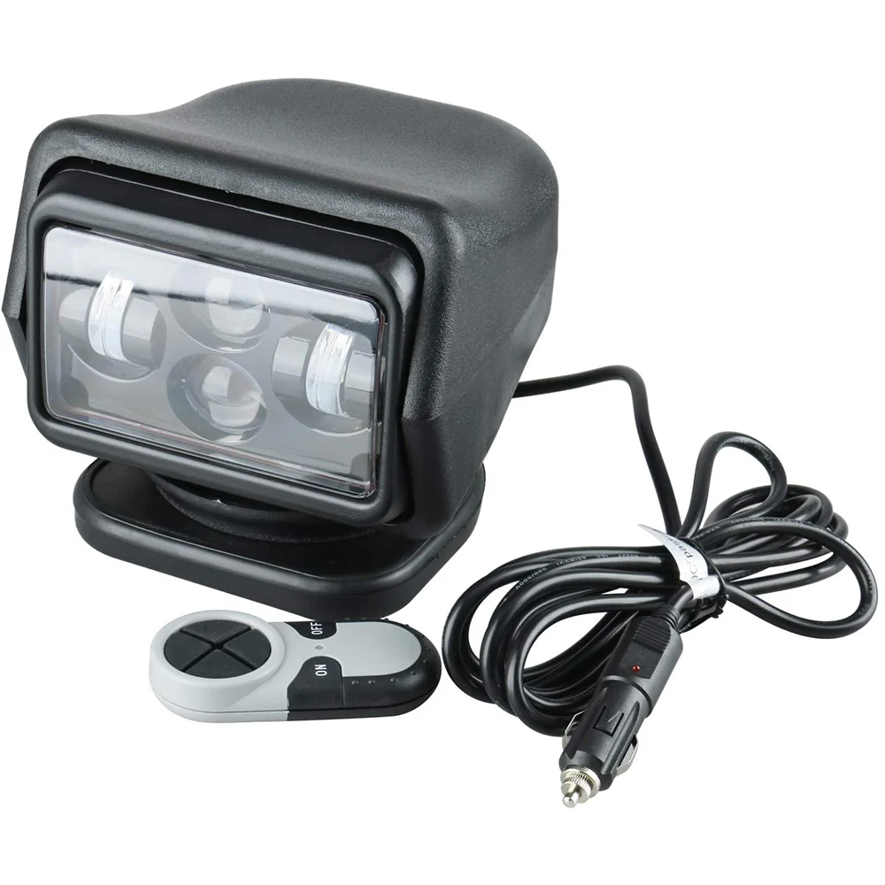 

12V 24V Marine Led Searchlight Black Housing 60W Led Spot Light for Boat SUV ATV 4x4 Vehicles