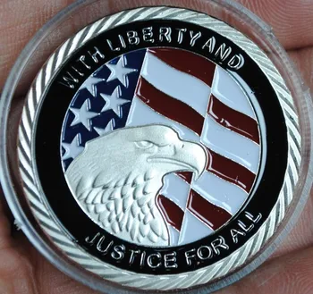 

United States 911 World Trade Center Building Metal Coin Plated Commemorative Coin Badge medal for collection Arts